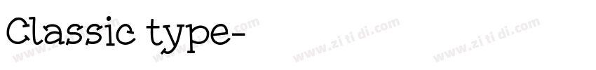 Classic type字体转换